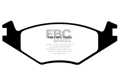 EBC Bluestuff Front Brake Pads For VW Golf Mk1 1.8 GTi 8v (112 BHP) (82 > 83) • $130.08